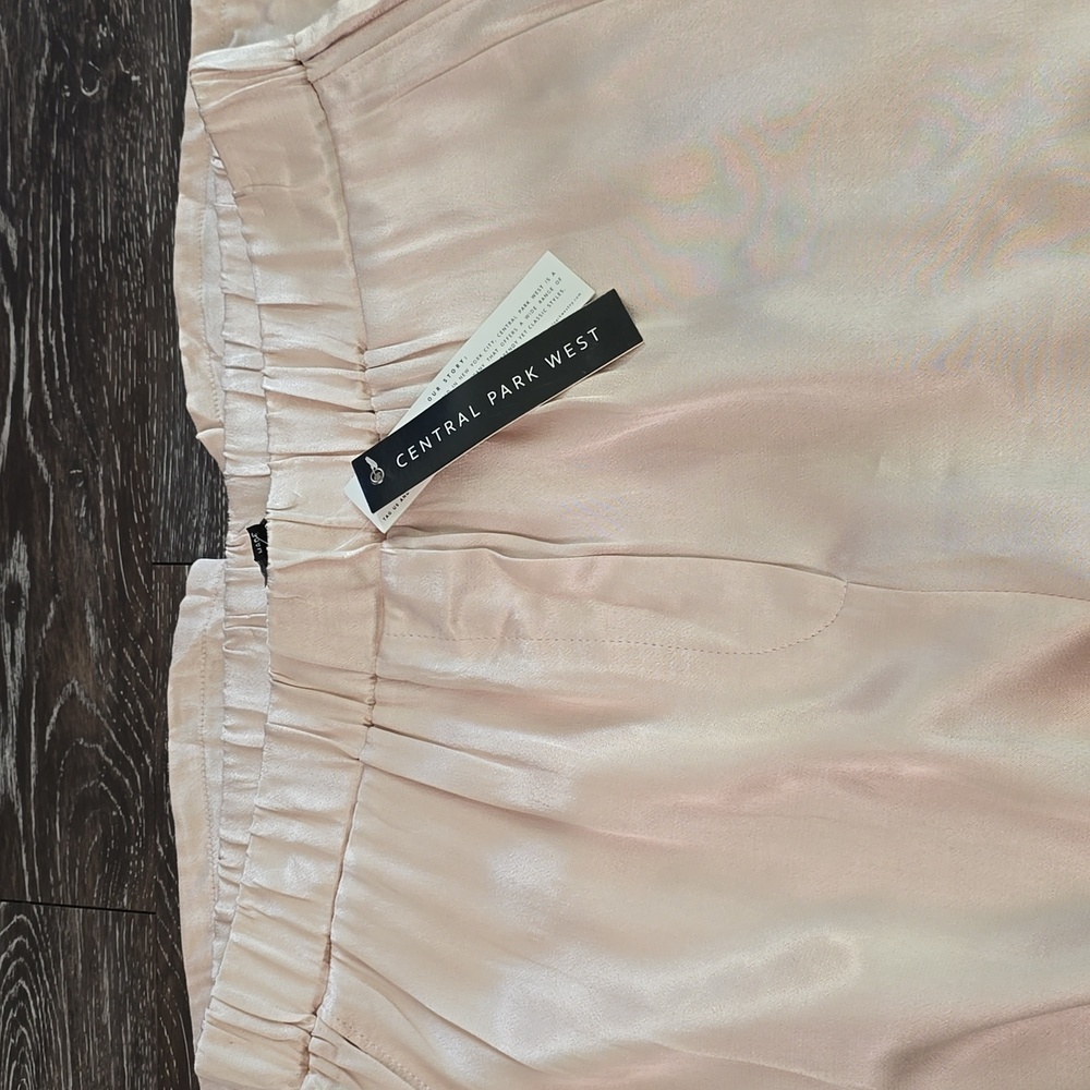 Central Park West rose gold Wide Leg Pants with High Waist Design size L - Picture 15 of 15
